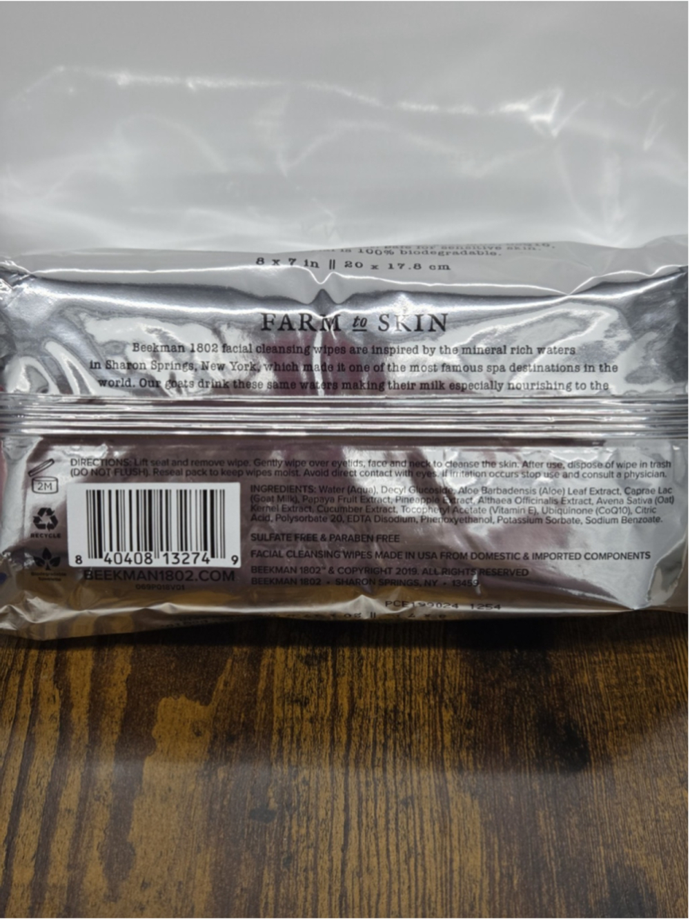 Beekman 1802 Pure Goat Milk Facial Cleansing Wipes Fragrance Free 100 ct. - Picture 4 of 4